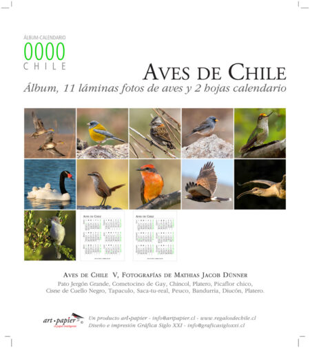 Calendario Aves album de escritorio